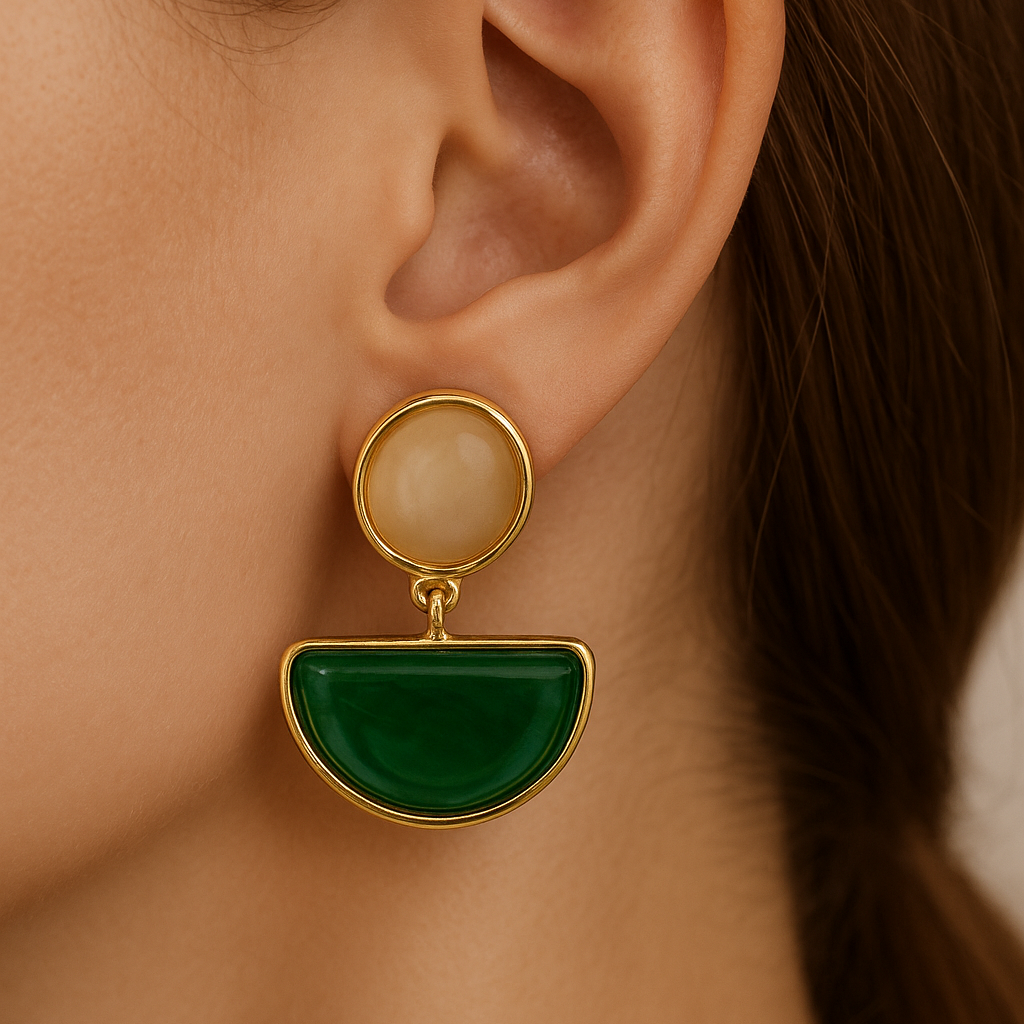 Geometric Drop Earrings