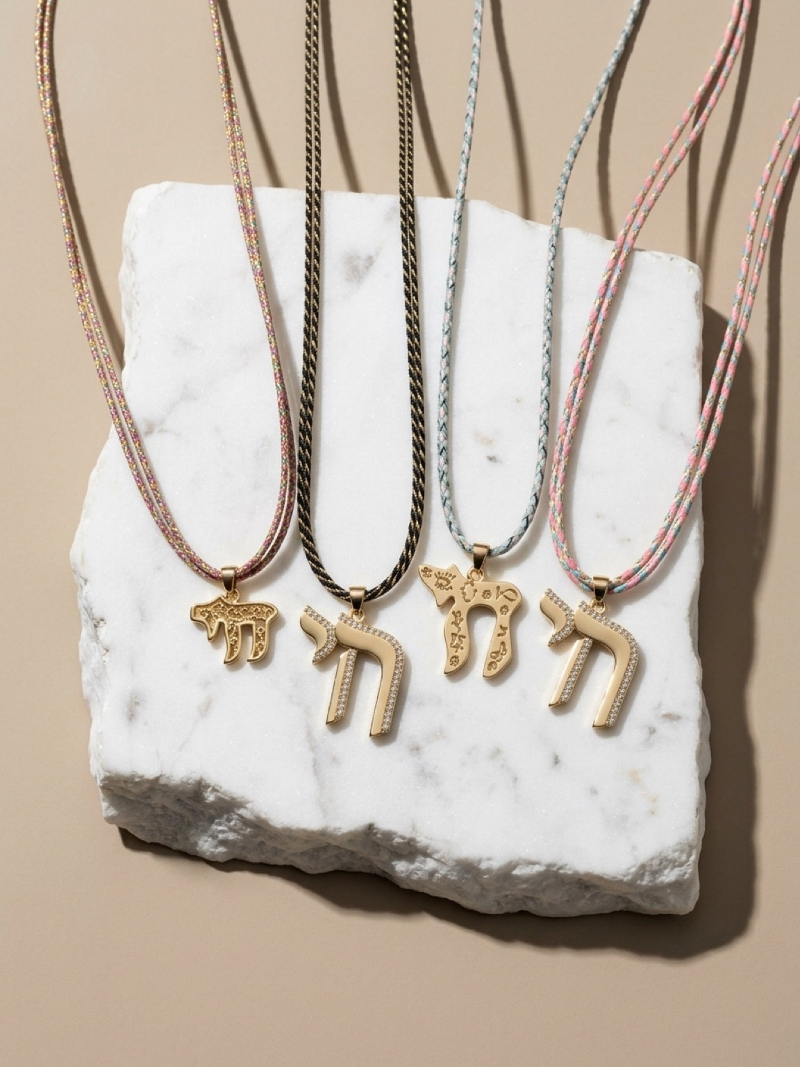 Chai Pendant on Cord