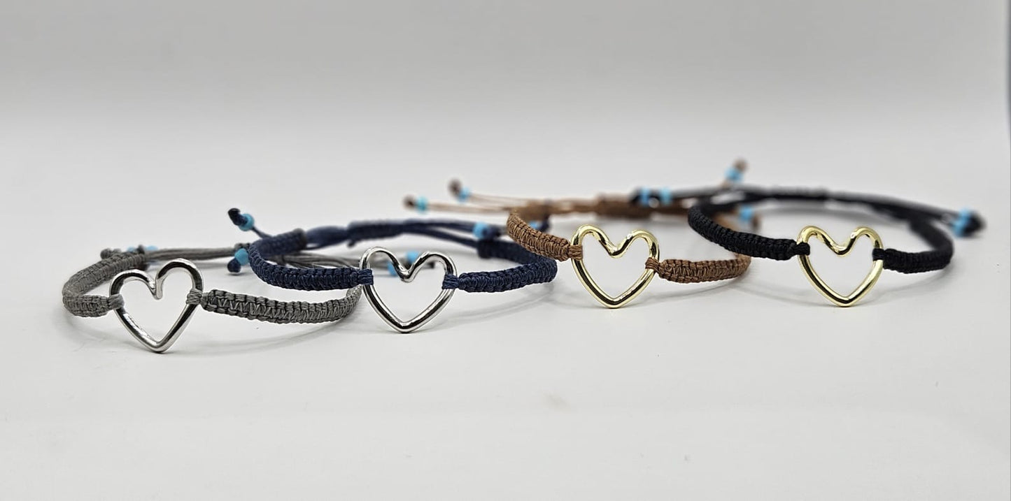 Heart Cord Bracelet