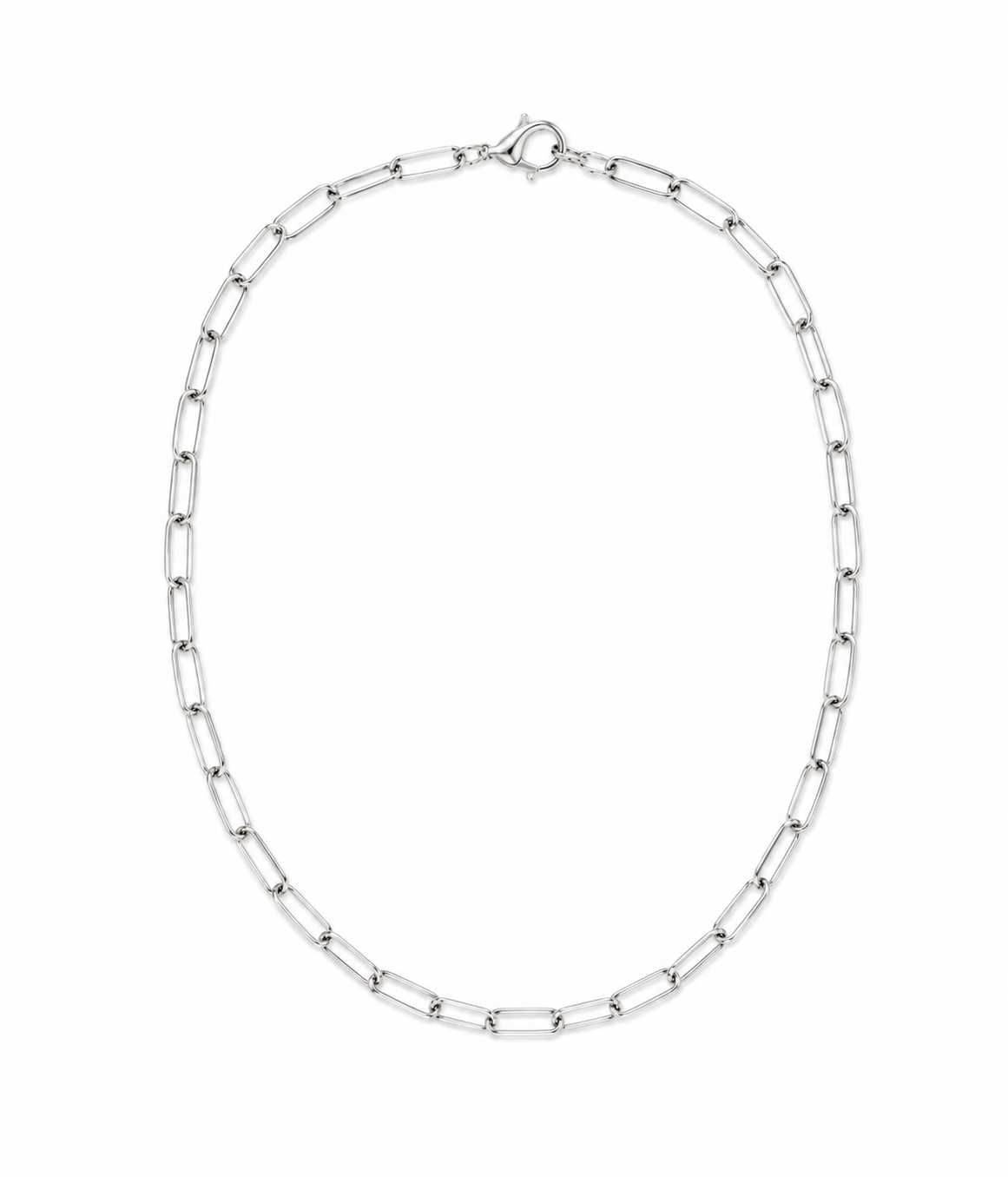 Thin Paperclip Necklace