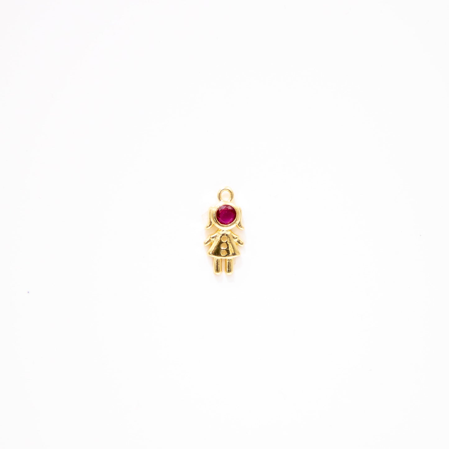 Red Gem Girl Charm