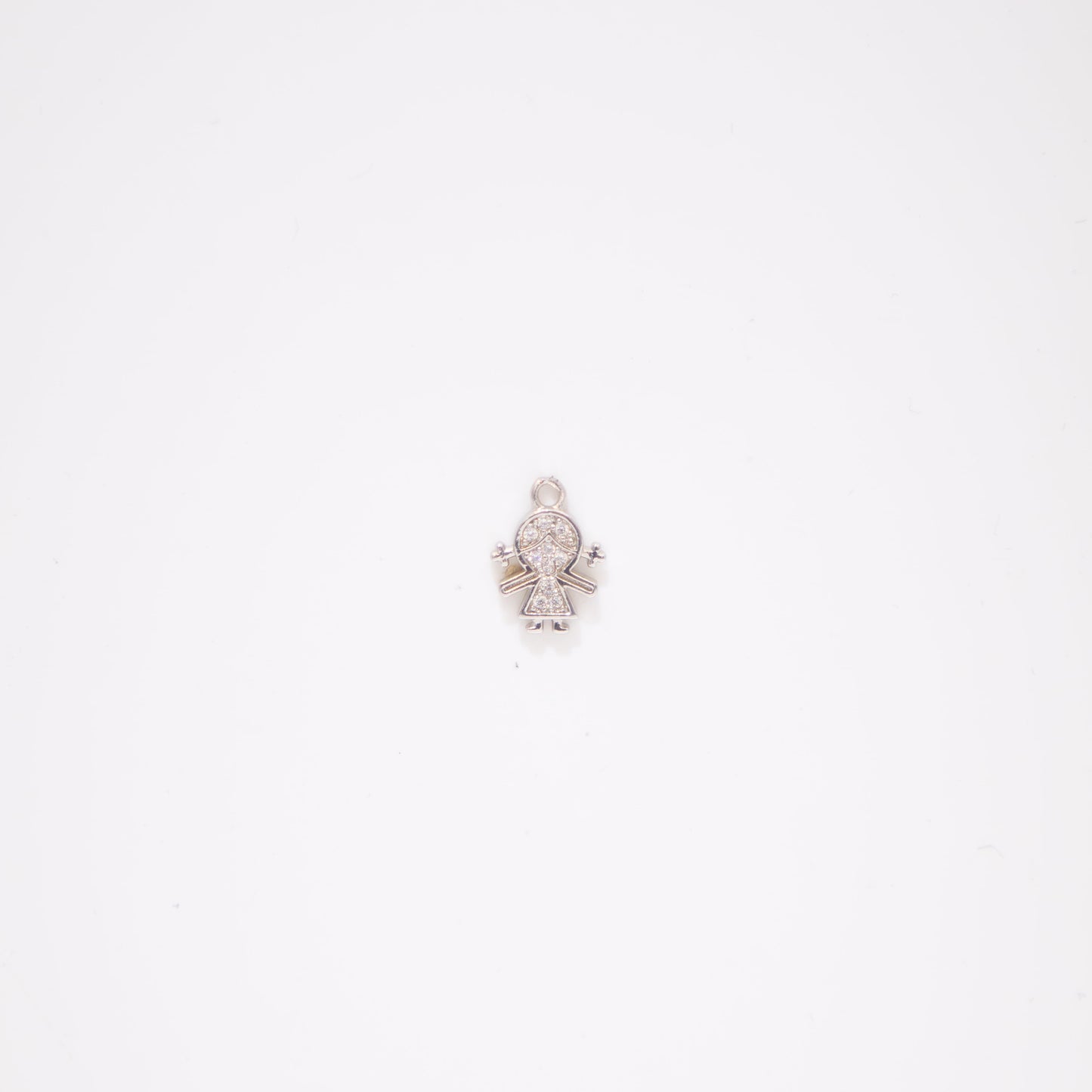 Silver Girl Charm
