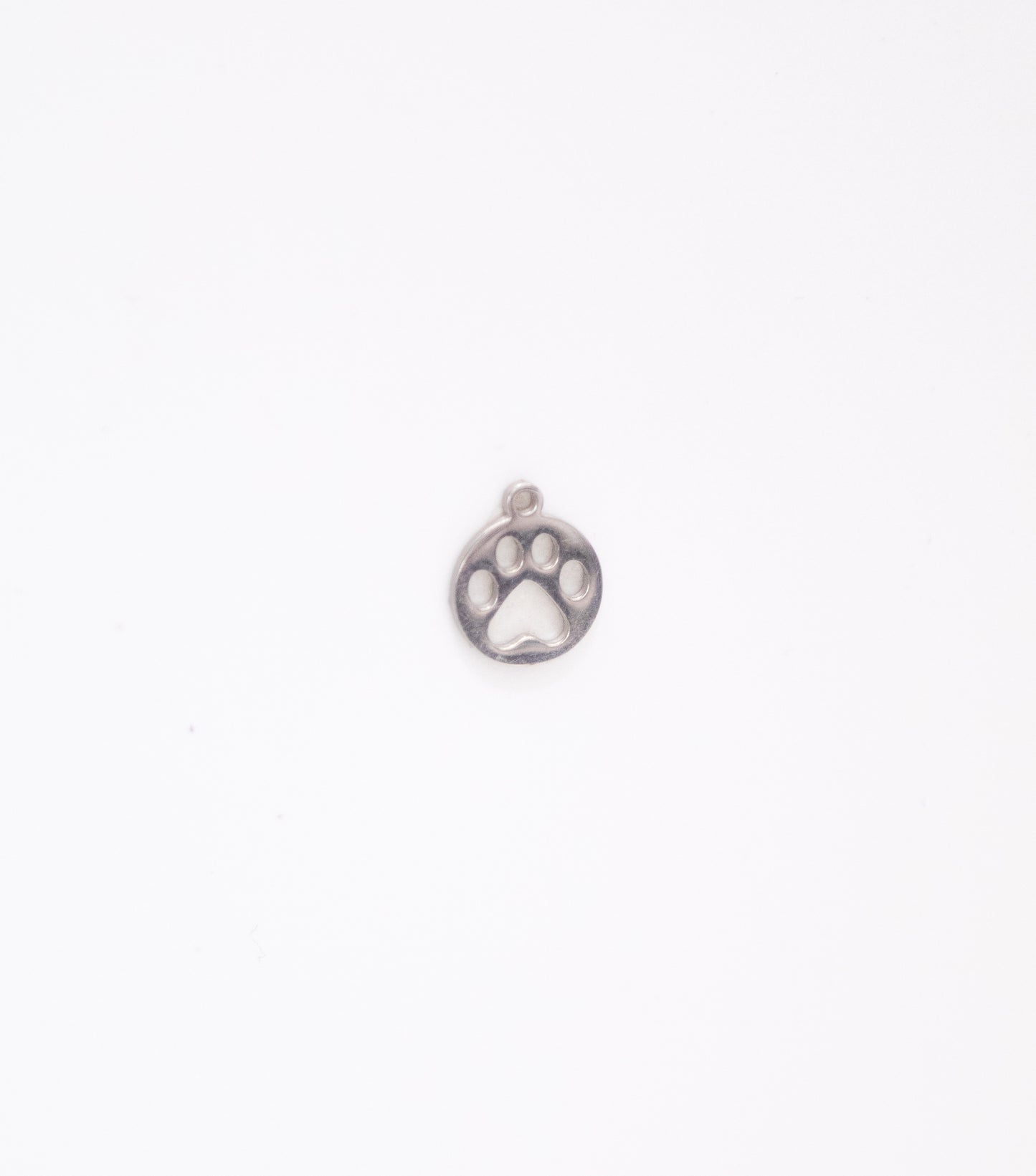 Silver Paw Print Charm
