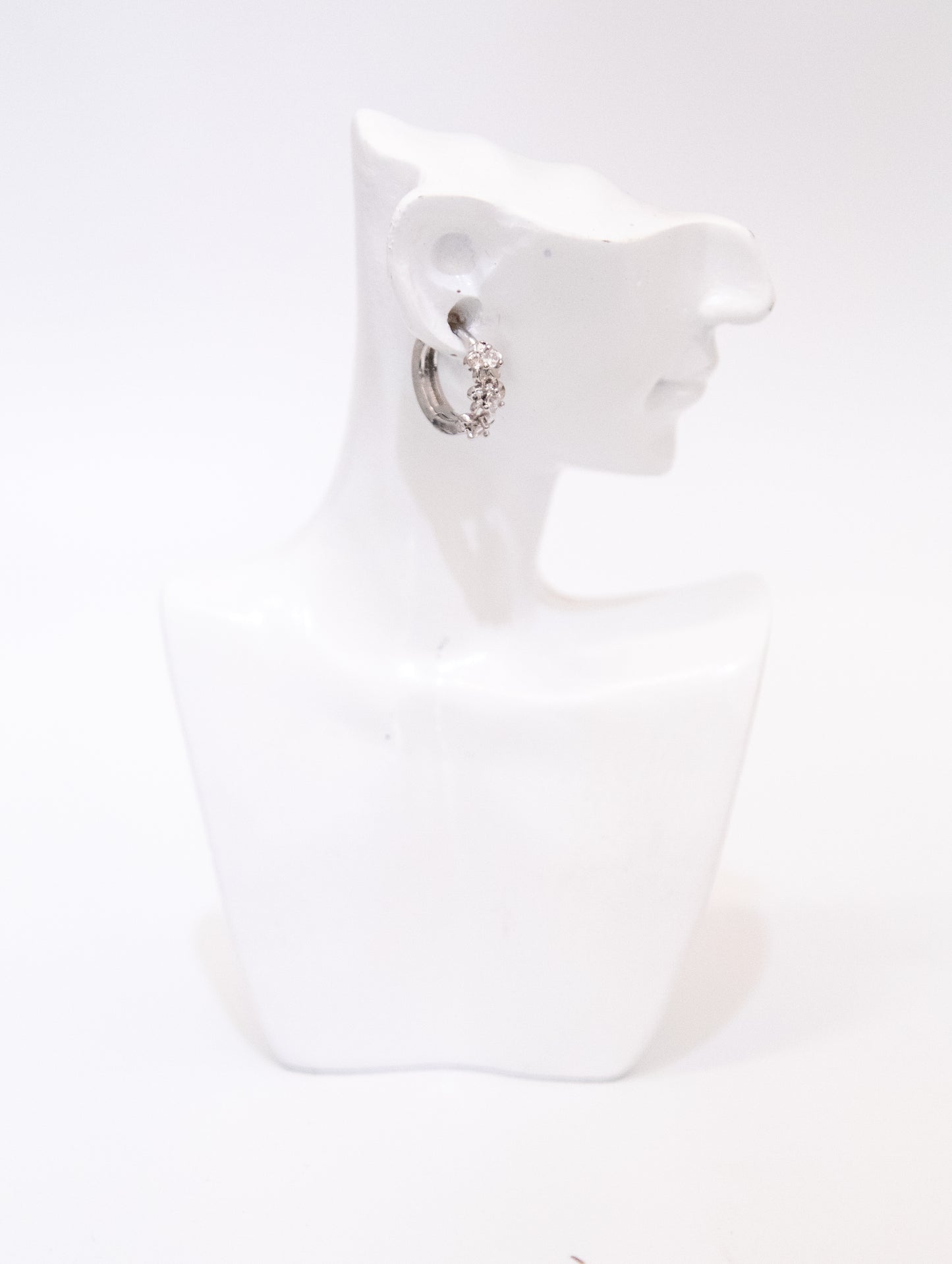 Sterling Silver Cubic Huggies