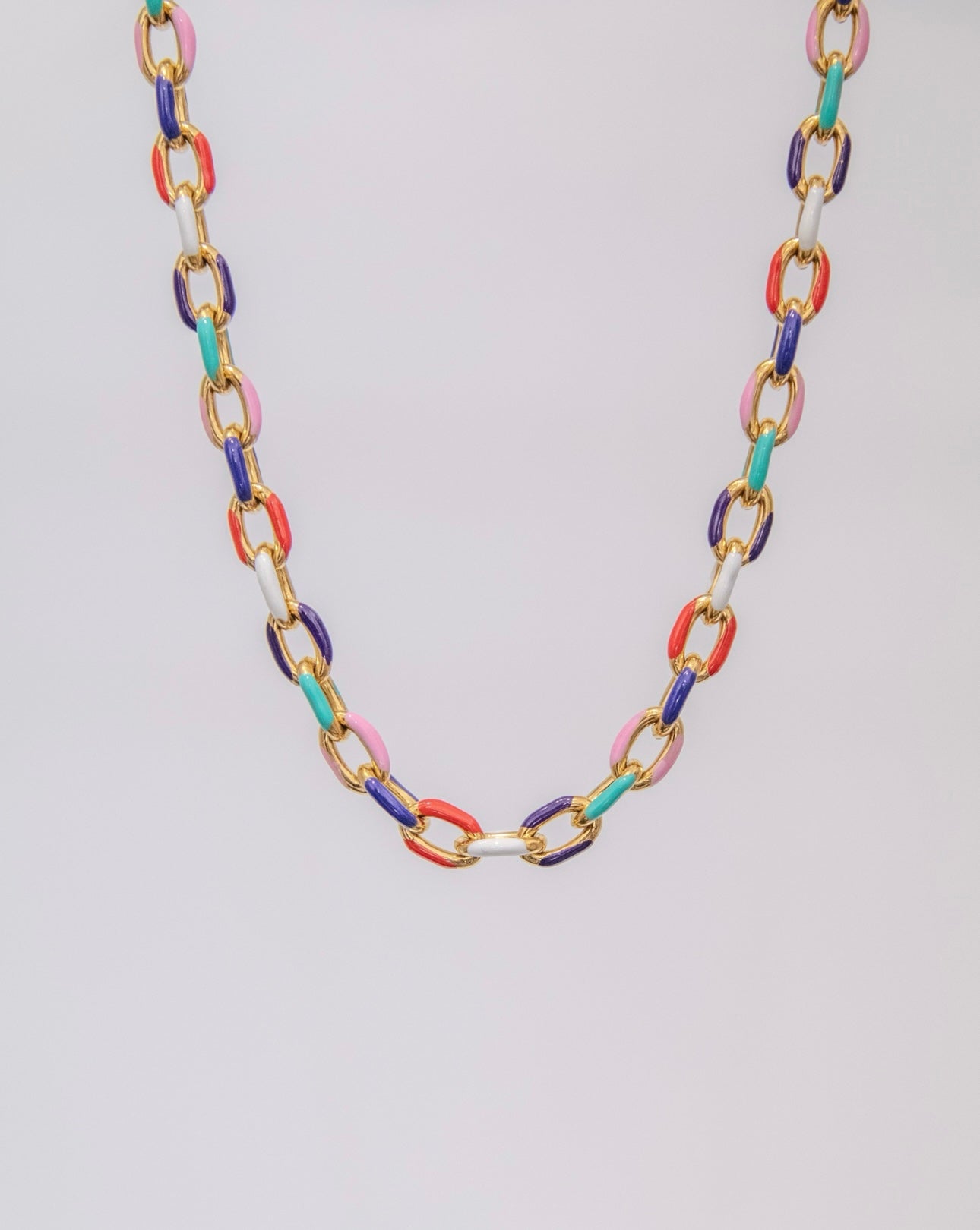 Multi Coloured Chunky Necklace