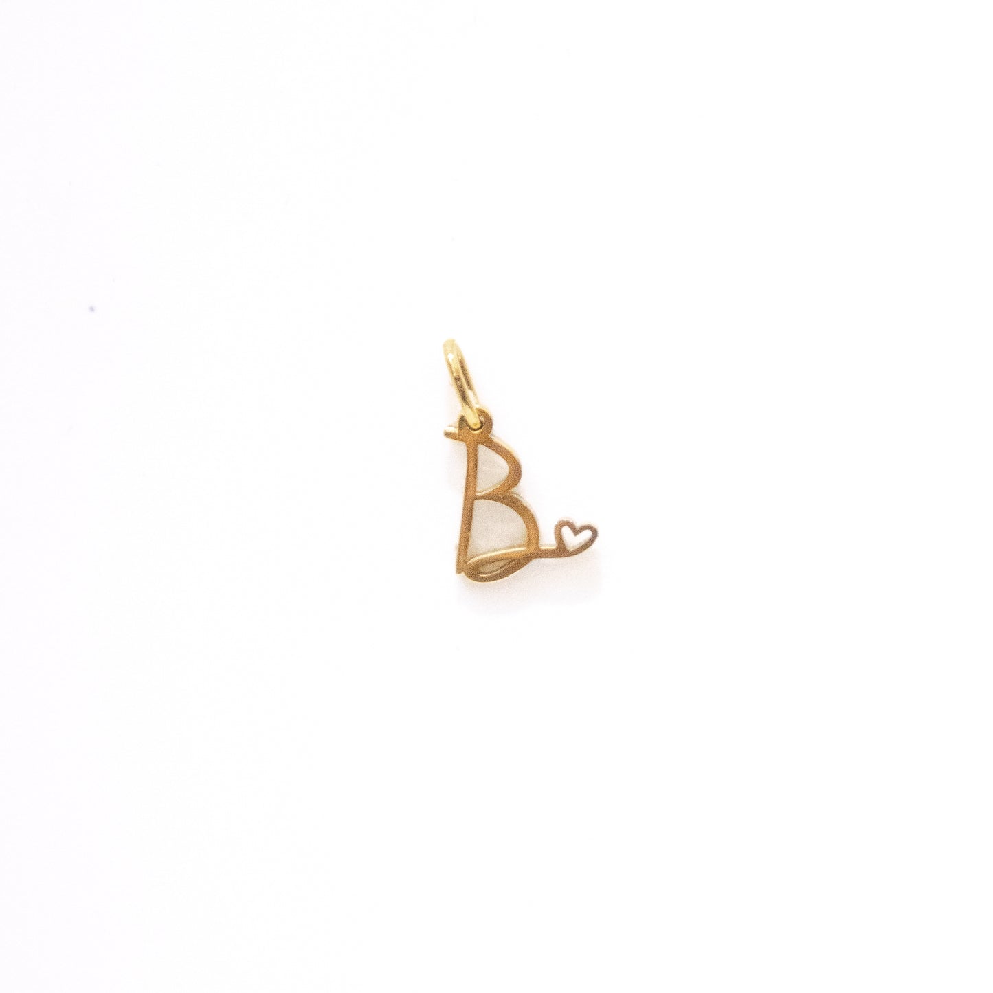 Gold Cursive Initial Charms