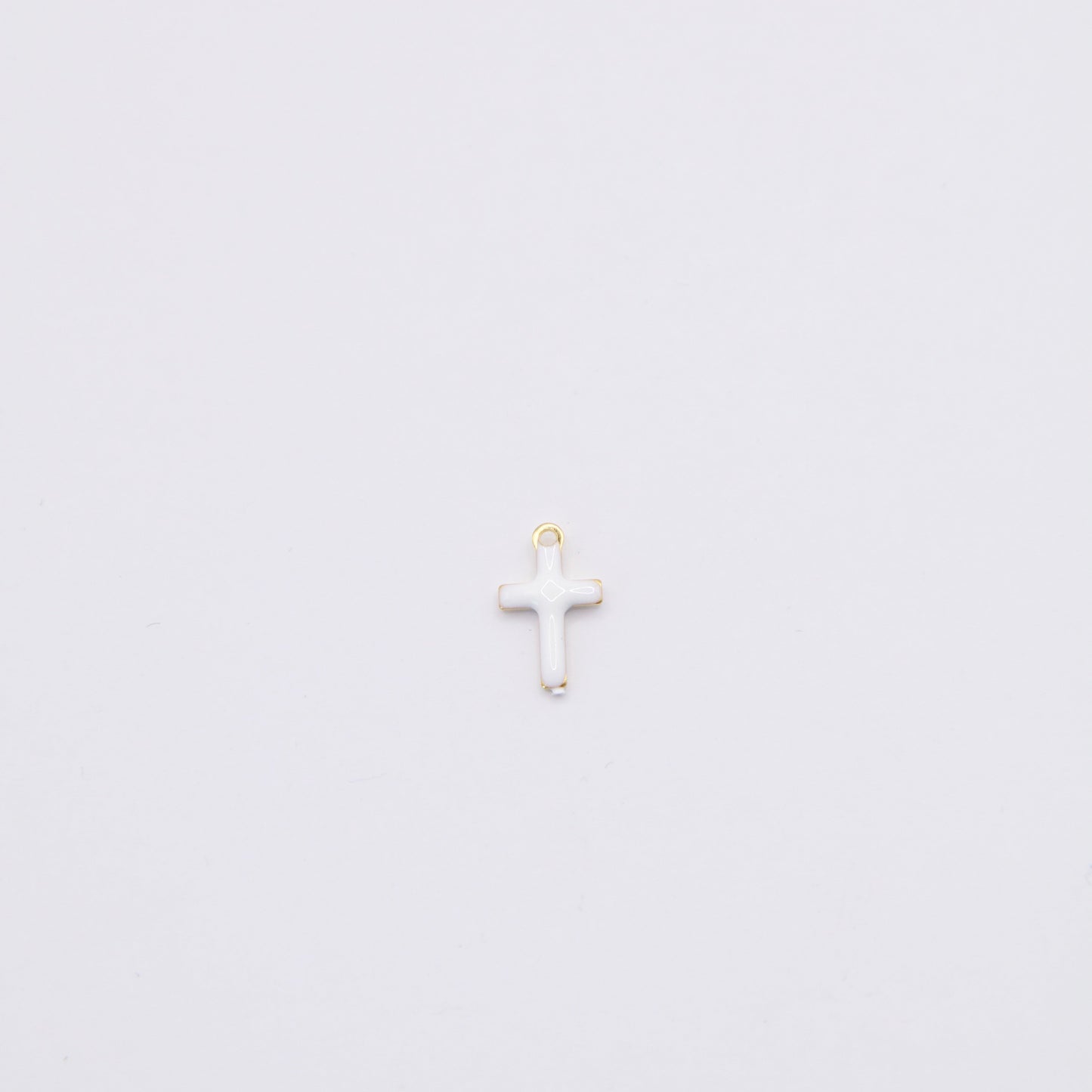 Enamel Cross Charm