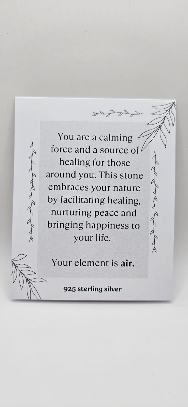 October Birthstone Sterling Silver Earrings