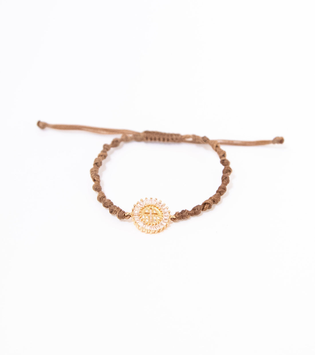 Accessorize with a Cubic Pendant Cord Bracelet