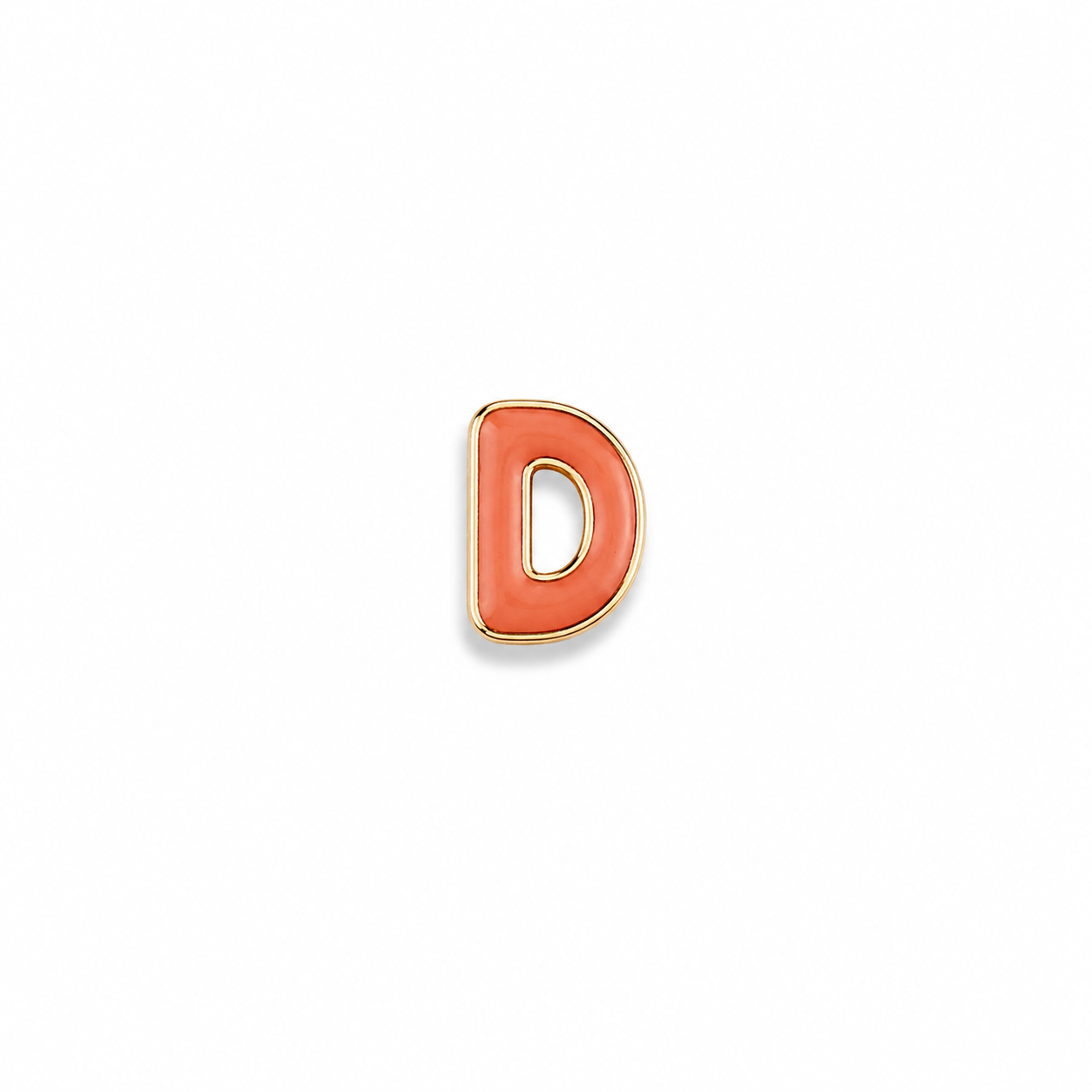 Enamel Initial Charm