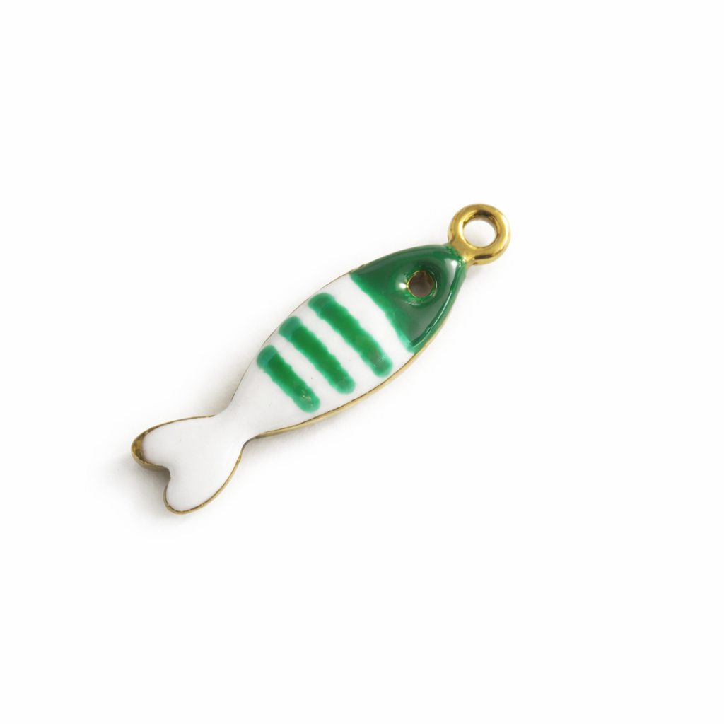 Small Enamel Fish Charm