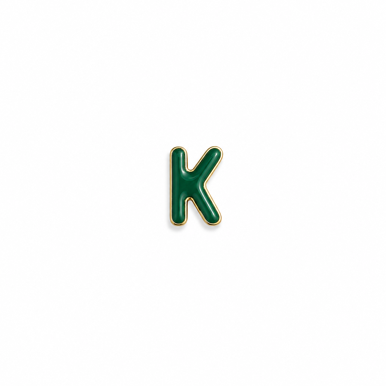 Enamel Initial Charm