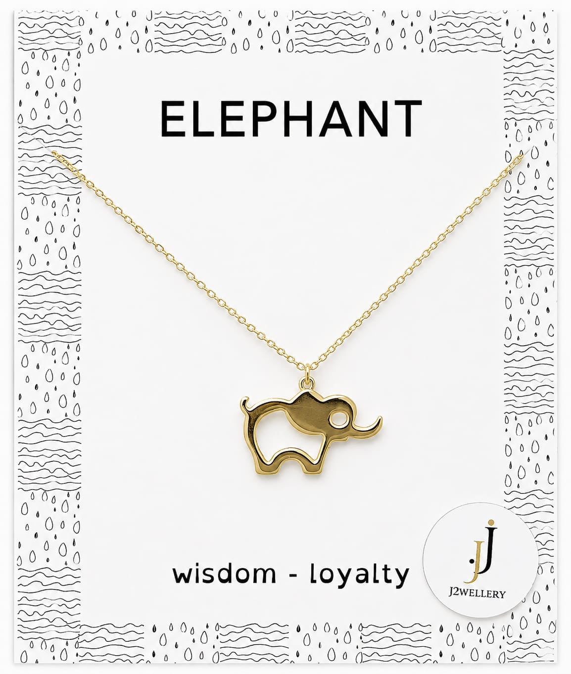 Sterling Silver Baby Elephant Necklace