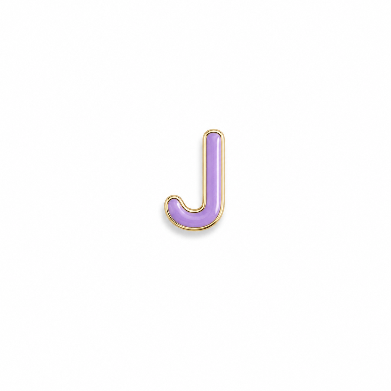 Enamel Initial Charm