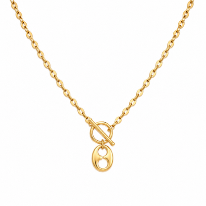 Coffee Bean with Hanging Pendant Necklace