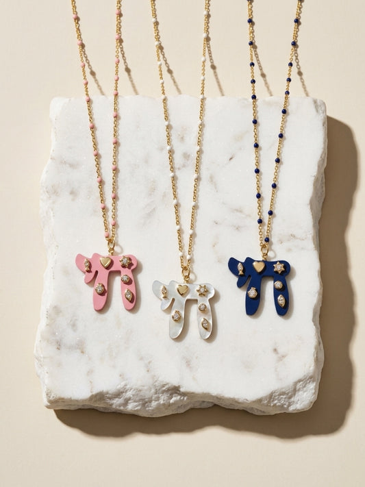 Resin Chai on Beaded Chain