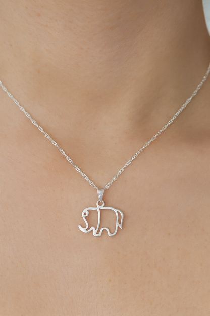 Abstract Elephant Necklace