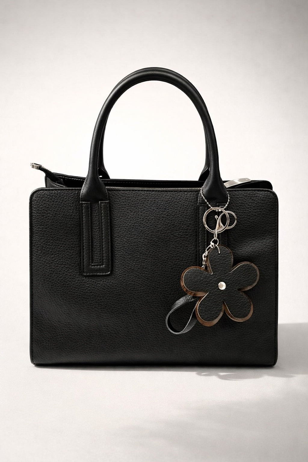 Mini Tote with Floral Charm