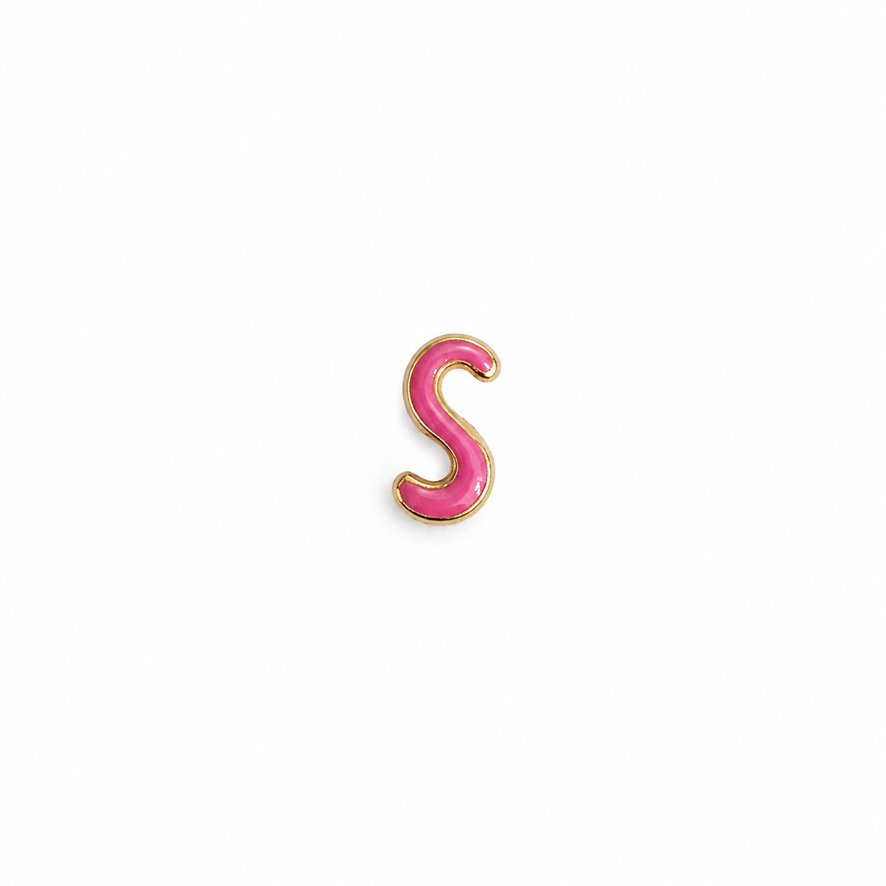 Enamel Initial Charm