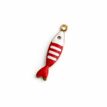 Small Enamel Fish Charm