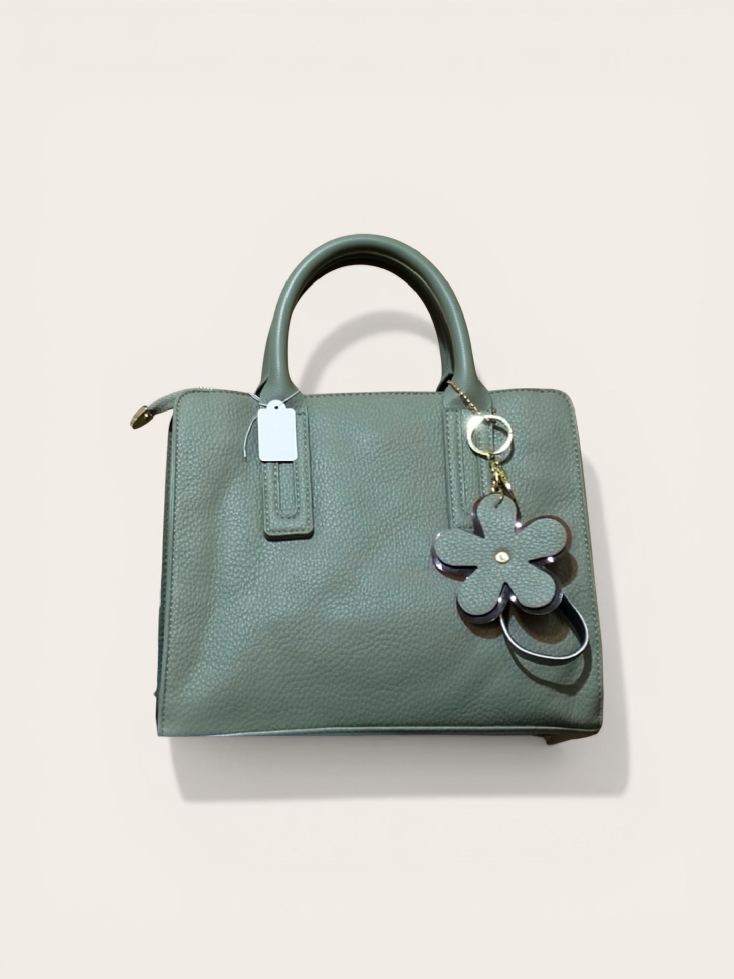 Mini Tote with Floral Charm