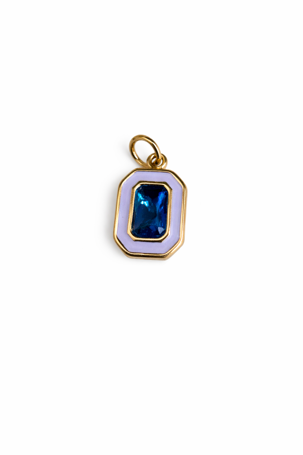 Enamel with Stone Charm