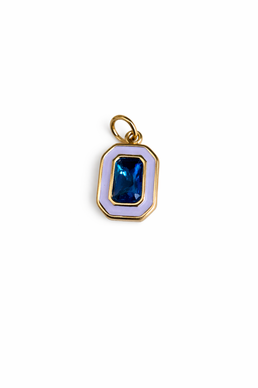 Enamel with Stone Charm