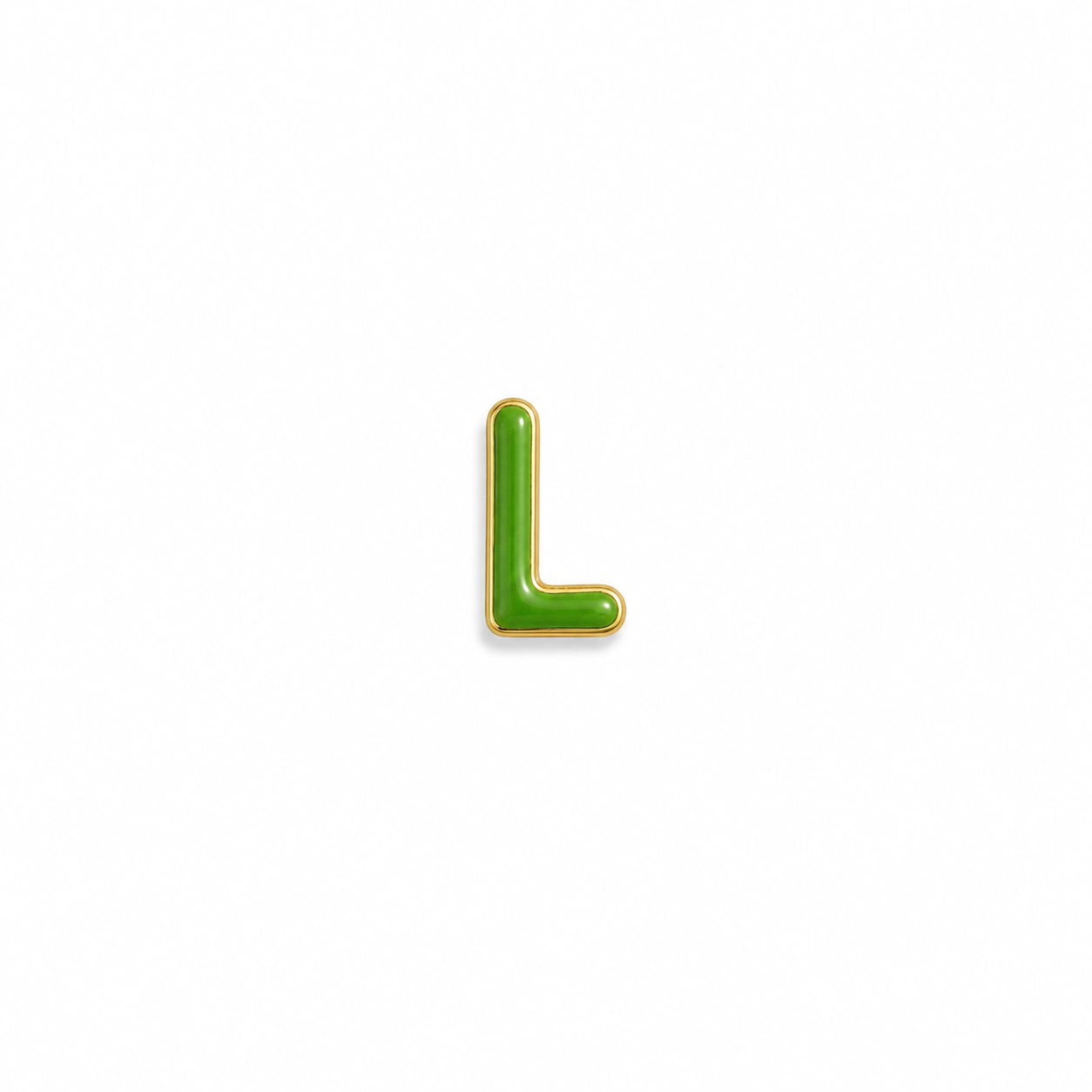 Enamel Initial Charm