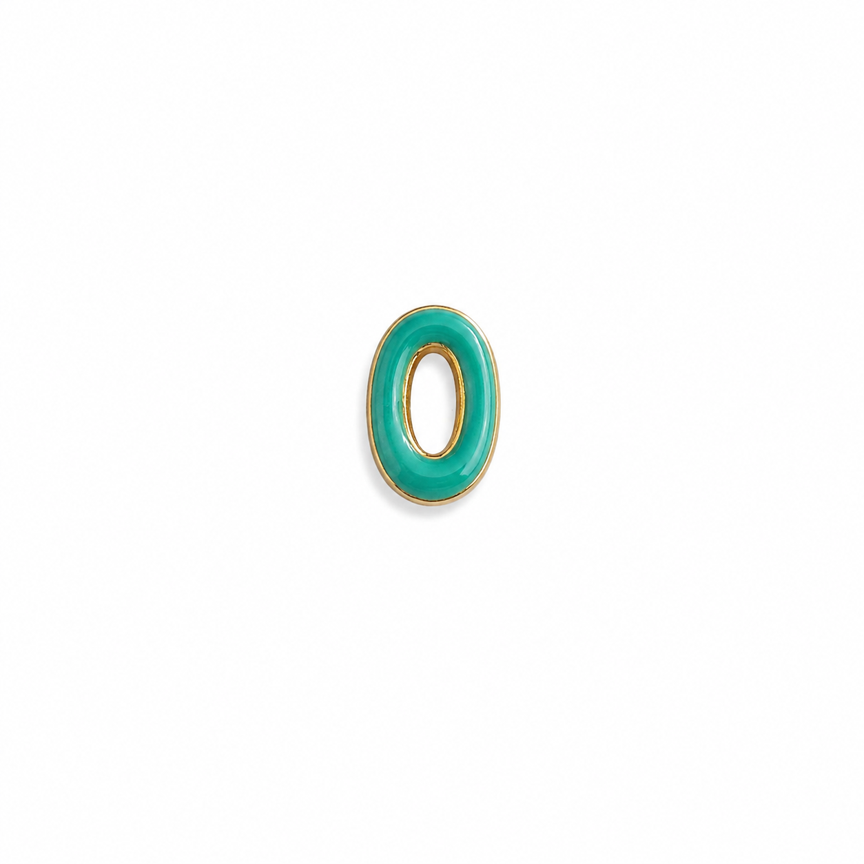 Enamel Initial Charm