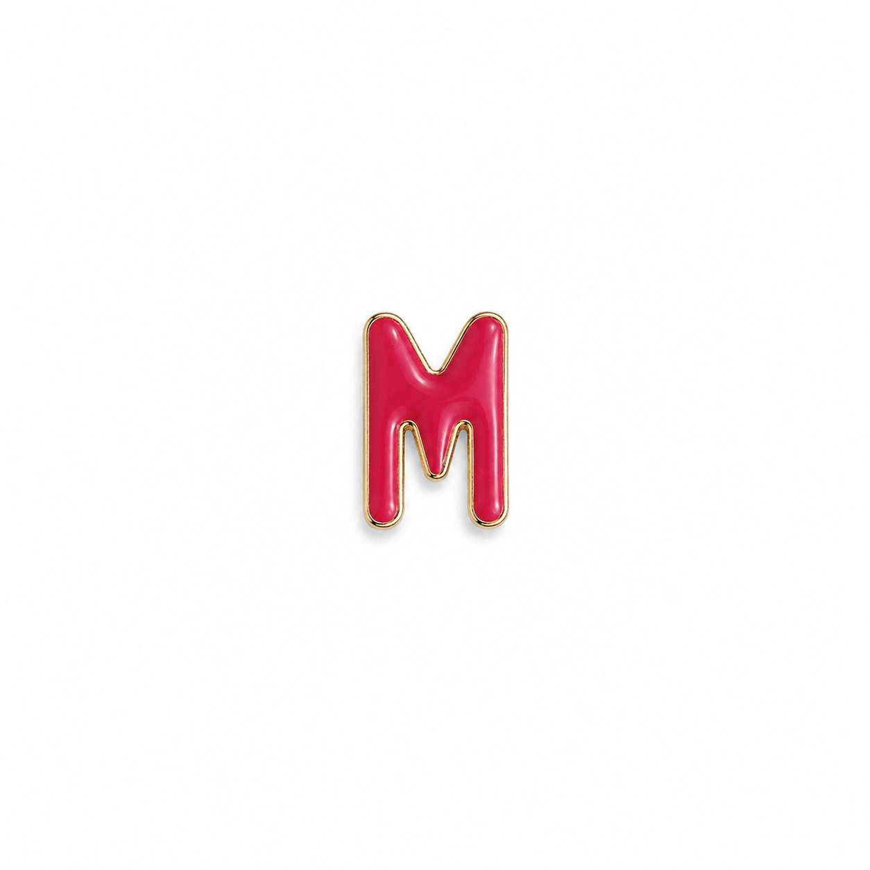 Enamel Initial Charm