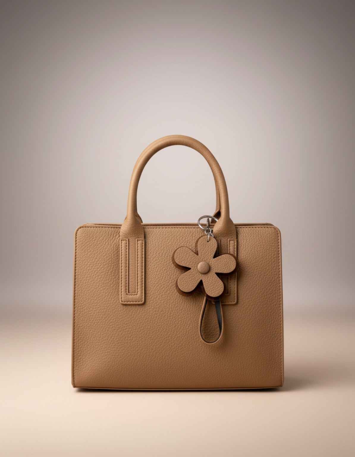 Mini Tote with Floral Charm