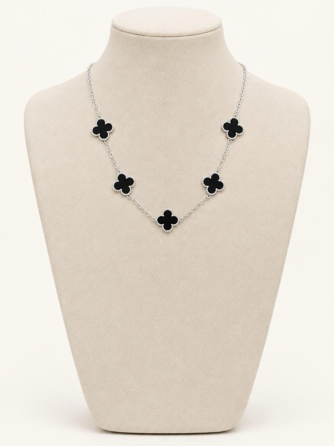 Silver Four Leaf Clover