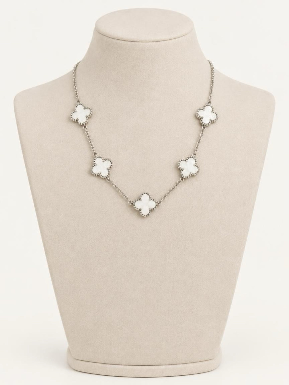 Silver Four Leaf Clover