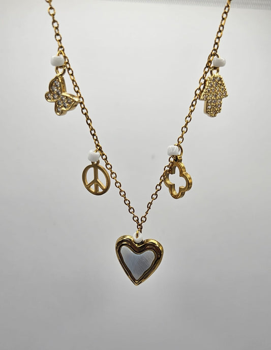 Gold Charm Necklace