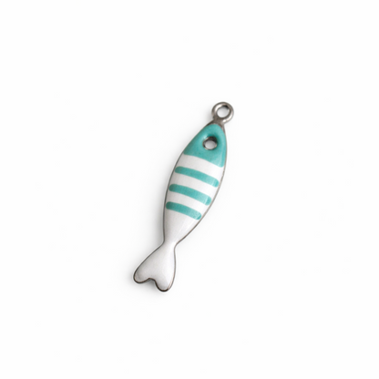 Small Enamel Fish Charm