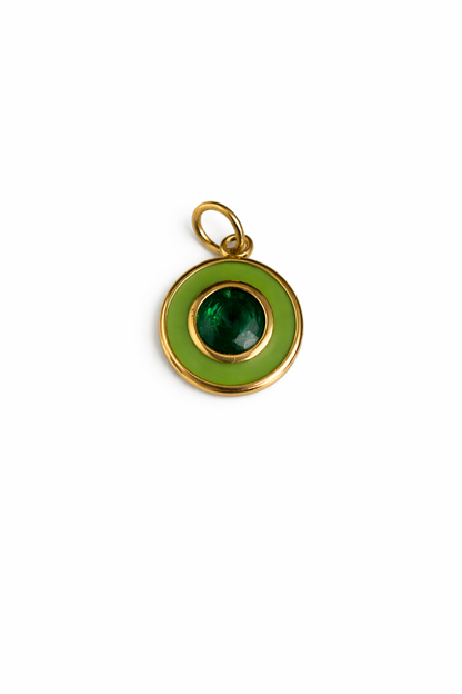 Enamel with Stone Charm