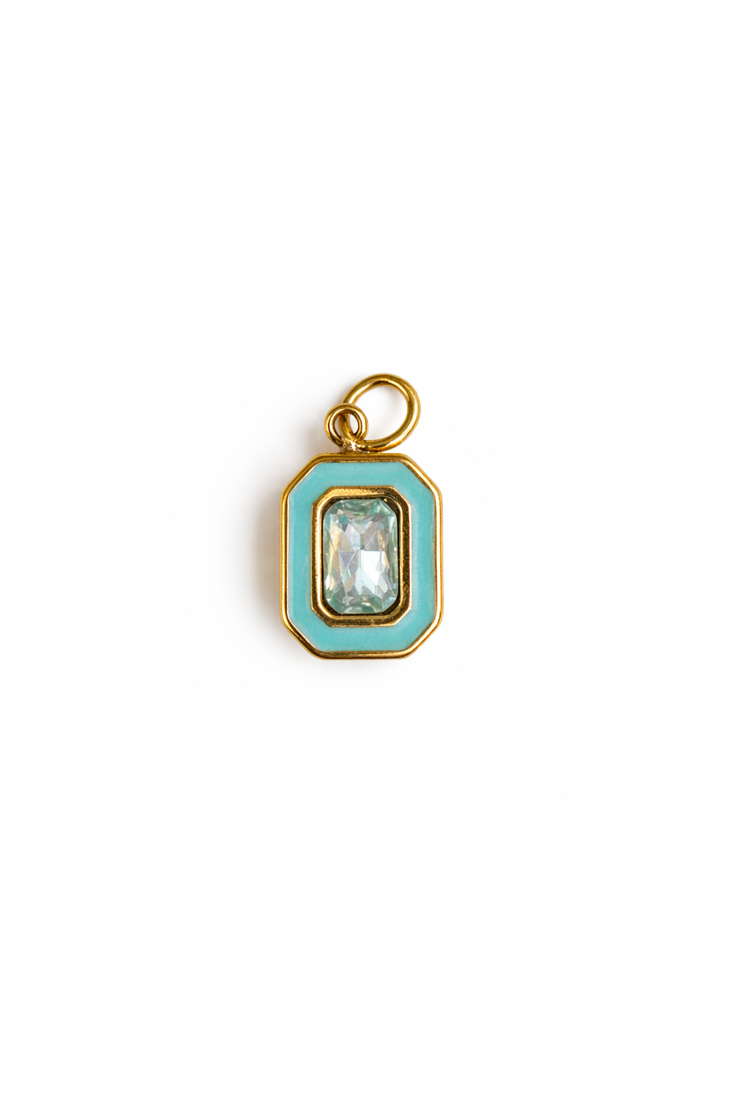 Enamel with Stone Charm