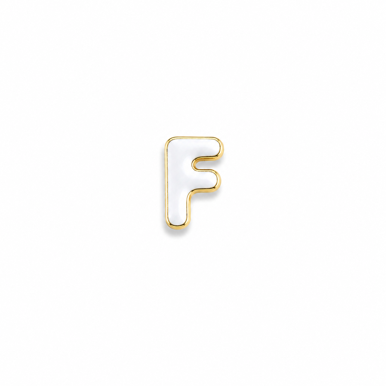 Enamel Initial Charm