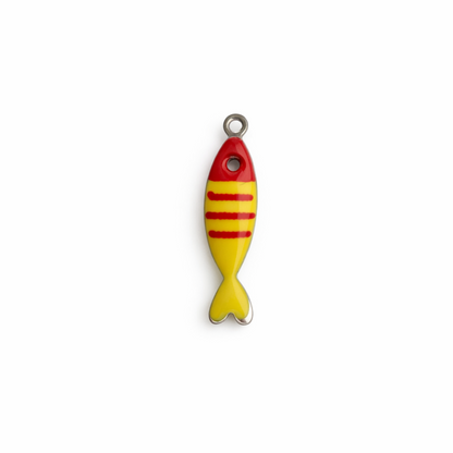 Small Enamel Fish Charm