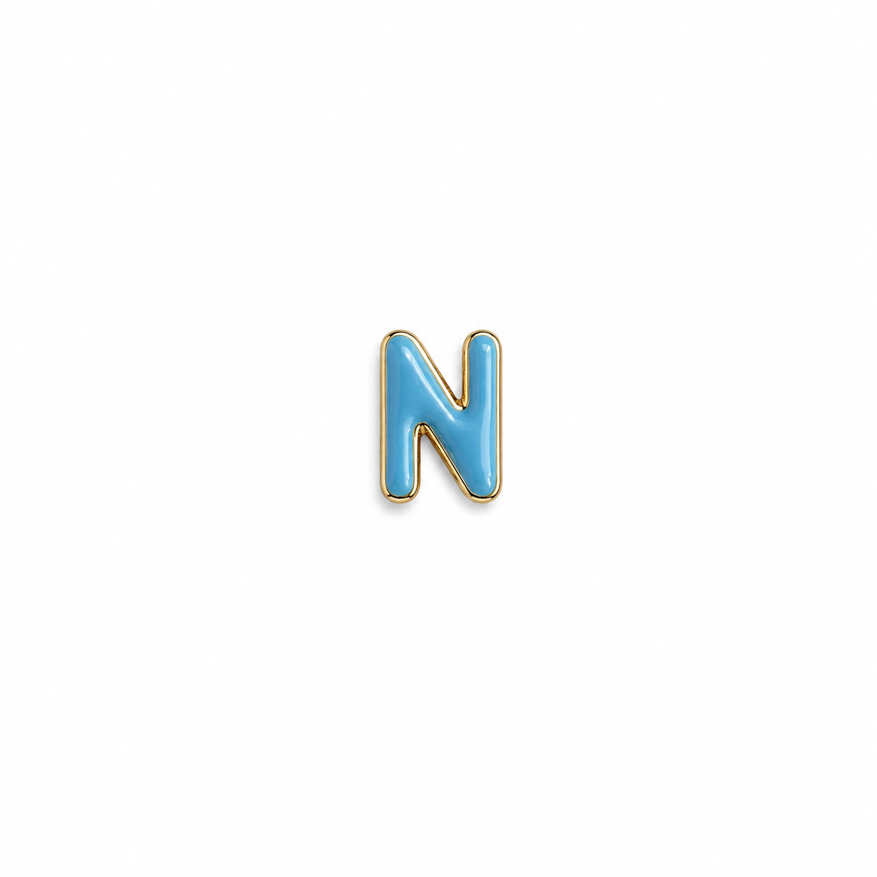 Enamel Initial Charm