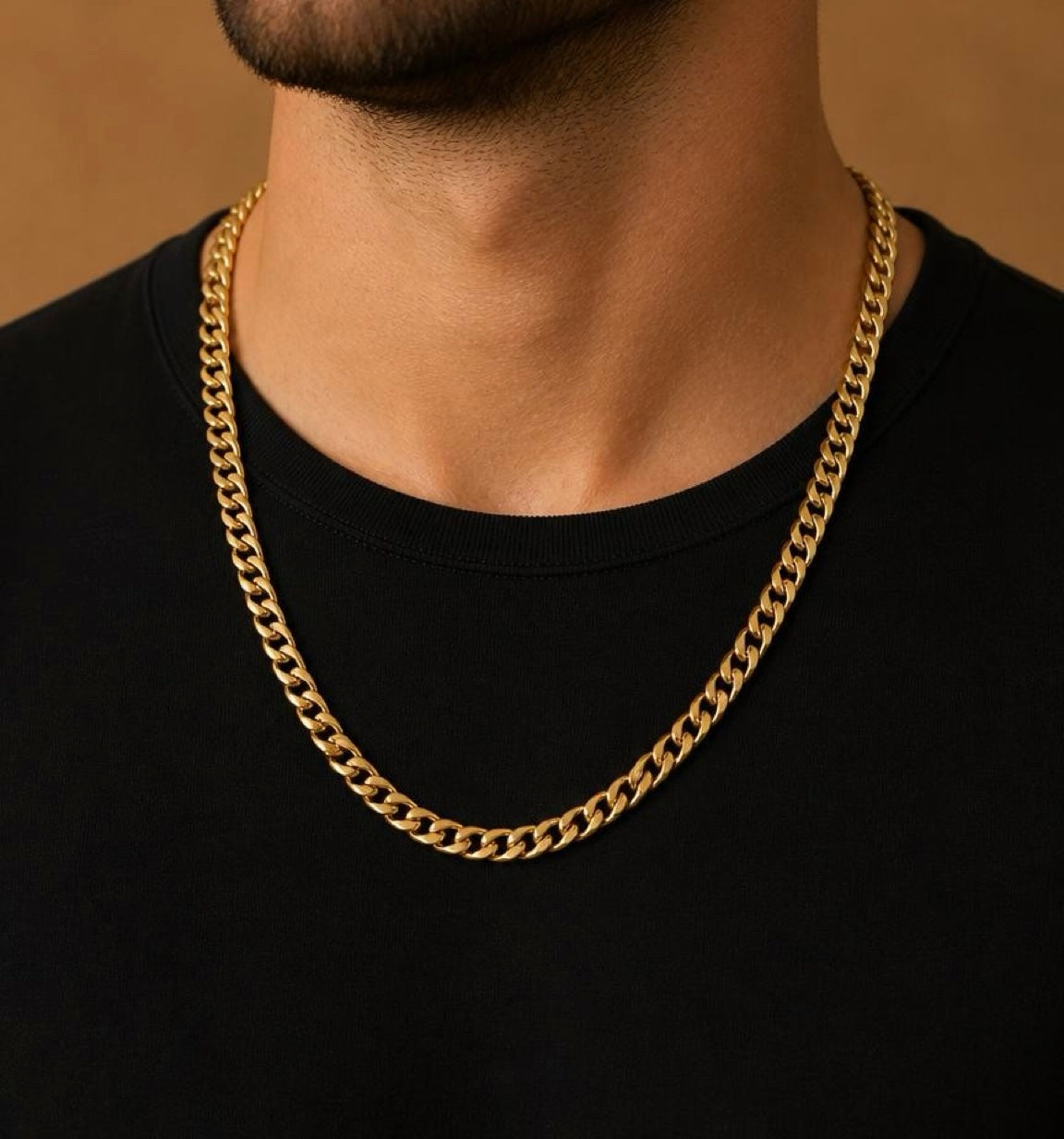 Gold Chunky Necklaxe