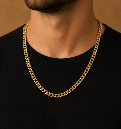Gold Chunky Necklaxe