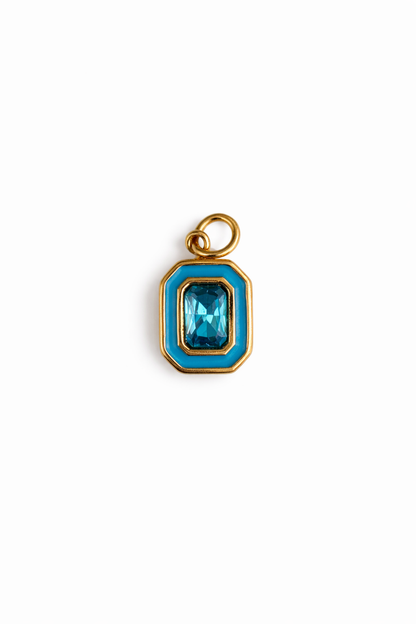 Enamel with Stone Charm