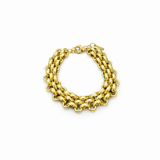 Gold interwoven bracelet