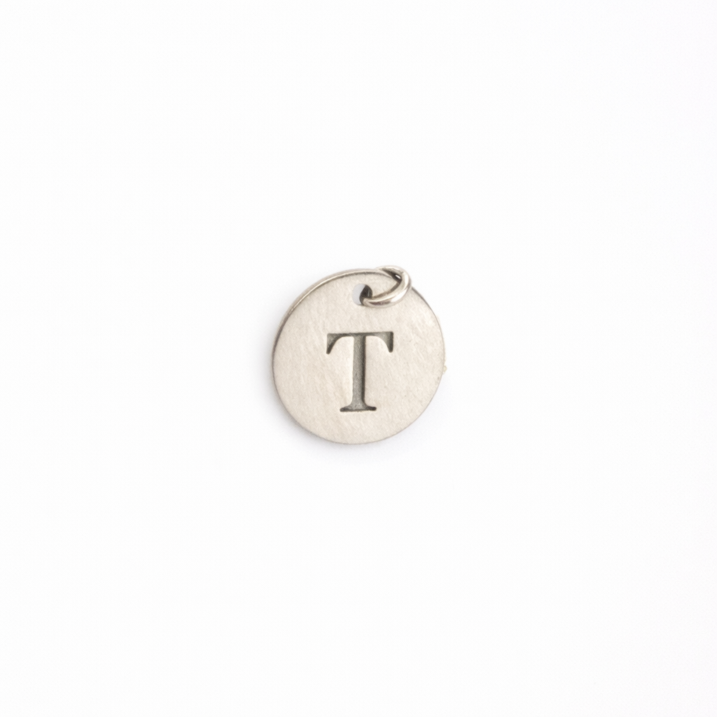 Silver Initial Charms