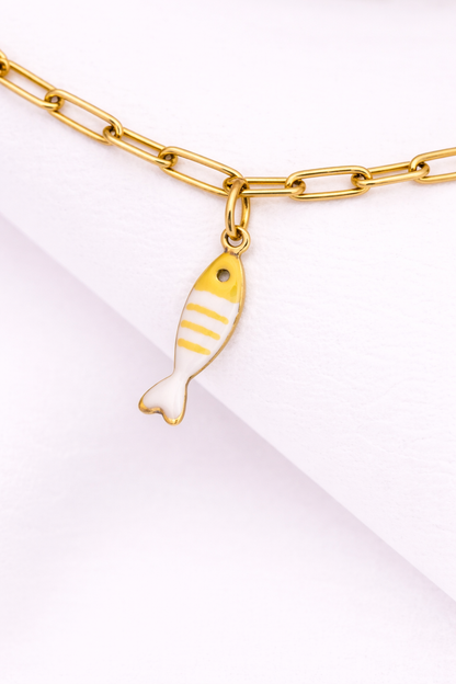 Small Enamel Fish Charm