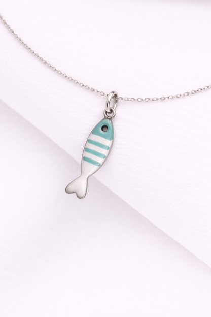 Small Enamel Fish Charm