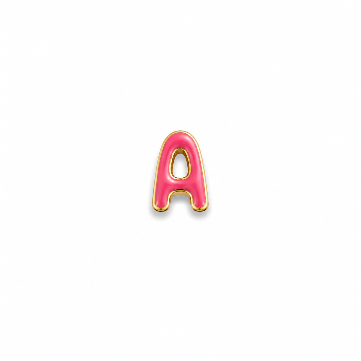 Enamel Initial Charm