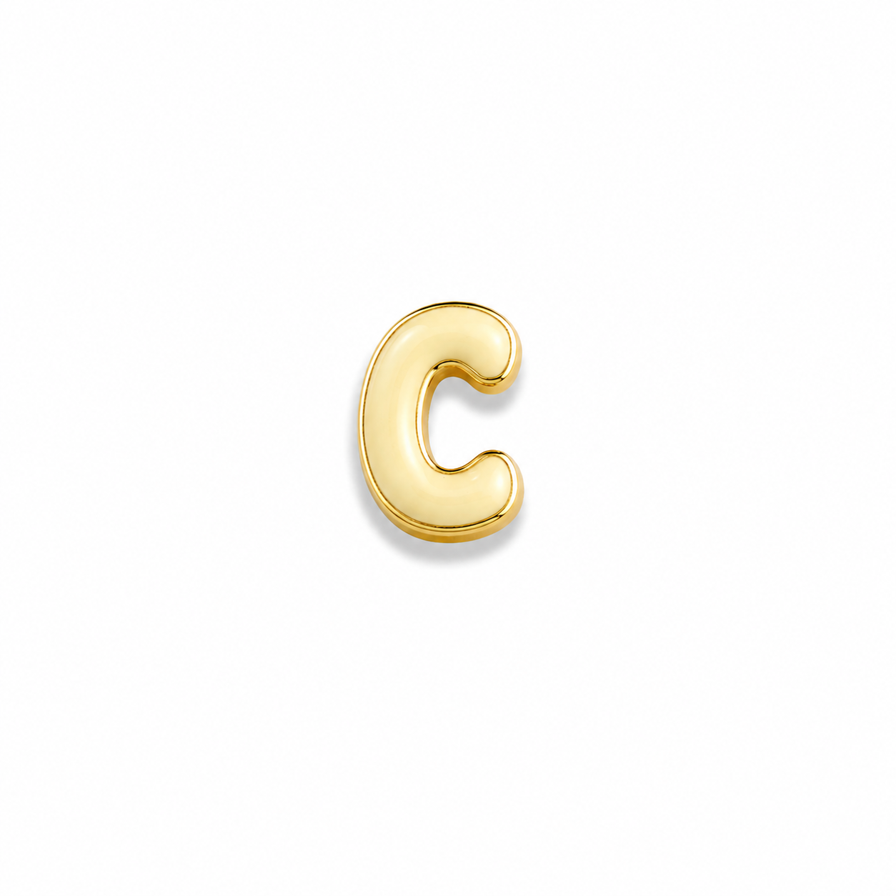 Enamel Initial Charm