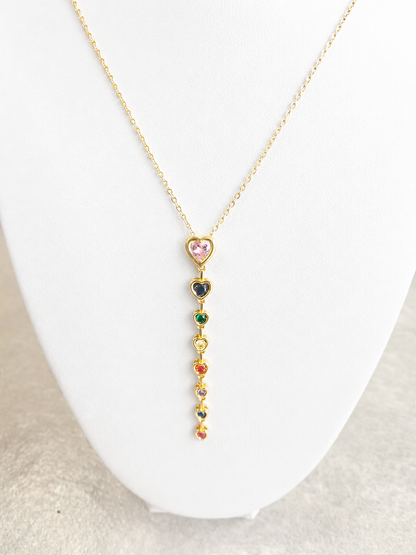 Drop Heart Necklace